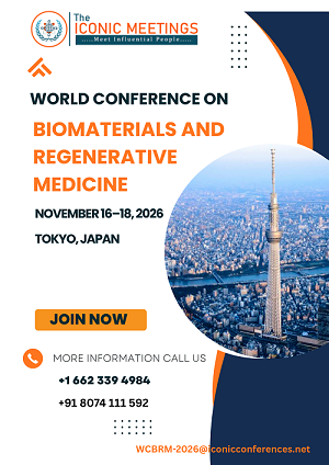 World Conference on Biomaterials and Regenerative Medicine (WCBRM-2026) Conference Poster 
